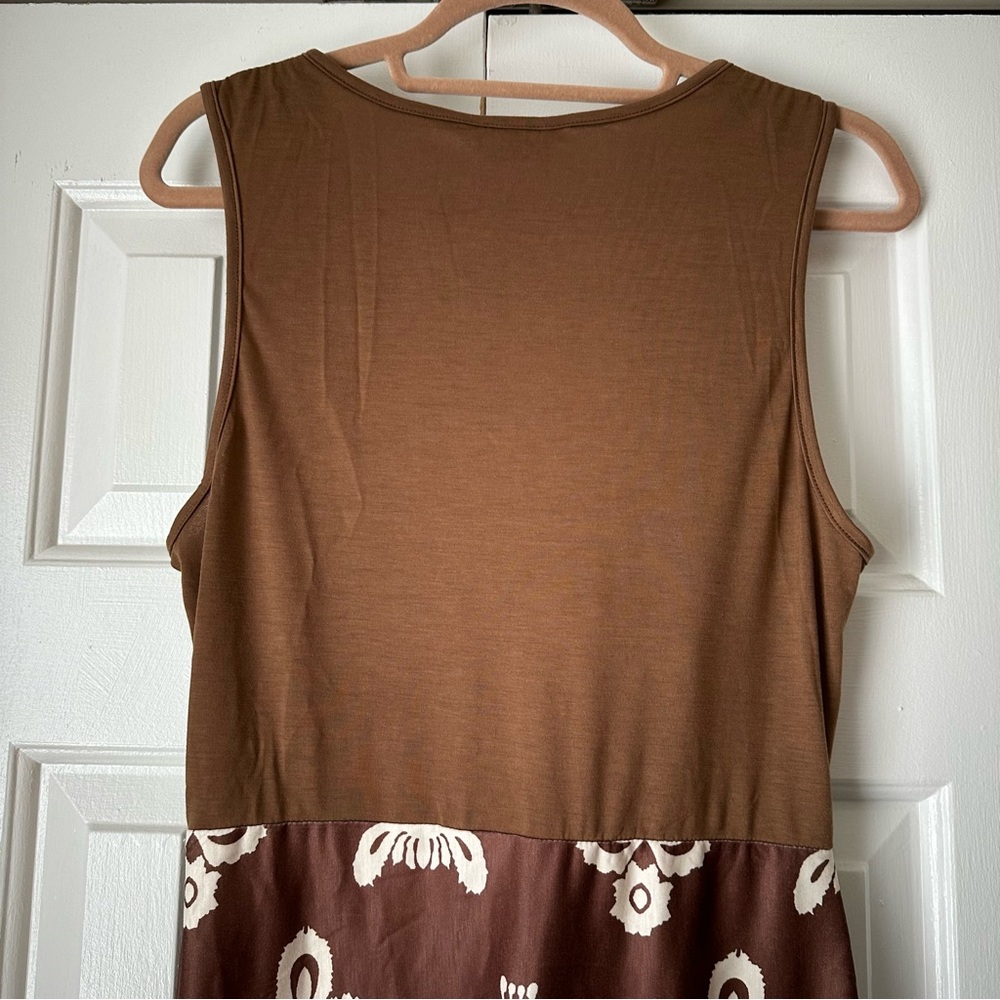 Cupshe Brown and White Bobo Style Swim Coverup Size Large - Picture 7 of 14